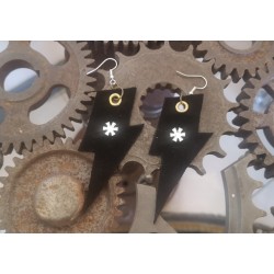 Boucles d'oreilles en cuir