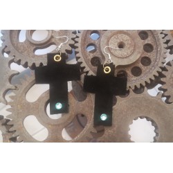 Boucles d'oreilles en cuir