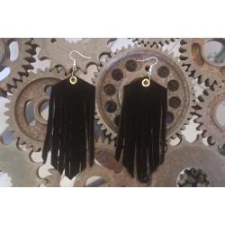Boucles d'oreilles en cuir