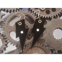 Boucles d'oreilles en cuir